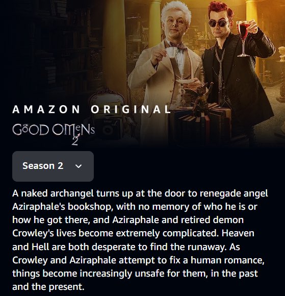 sheen365's tweet image. The Past and the Present…??? Does that mean time is a bit… Wibbly Wobbly in this series…??? #GoodOmens2 #WhoKnows 😇❤️❤️😈