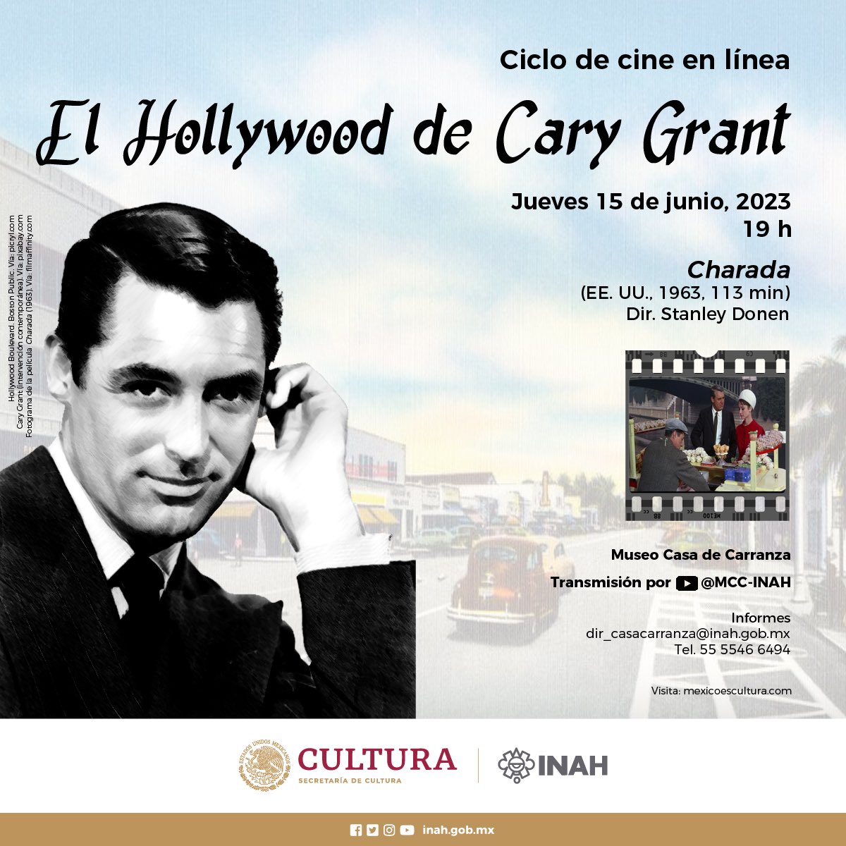 #INAH #MuseoCasaDeCarranza #Cine #Película #LaSospecha  #Película #Películas #CineEnLínea #carygrant #CaryGrant