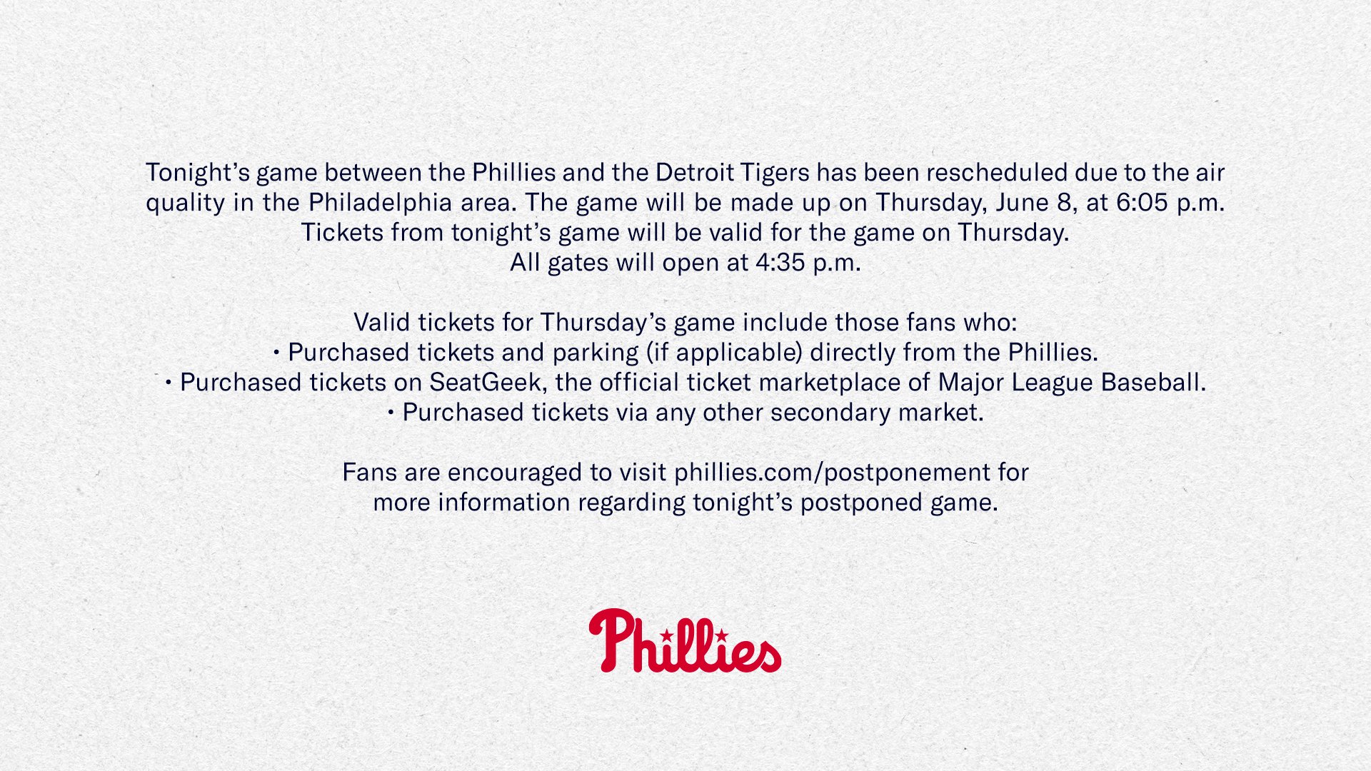 Philadelphia Phillies on Twitter "Tonight’s game between the Phillies