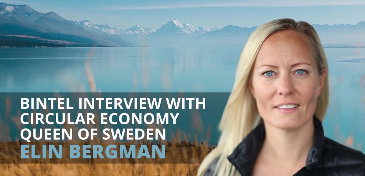 Bintel Interview with Circular Economy Queen of Sweden Elin Bergman 
#EmbraceCommunity #DoTheRightThing #CircularEconomy #Sustainability #EarthFriendly #DEI #Recyclable #DesignInnovation #DataAnalytics #ThoughtLeadership #AIPoweredInsight #Strate...
hubs.ly/Q01SK-Xd0