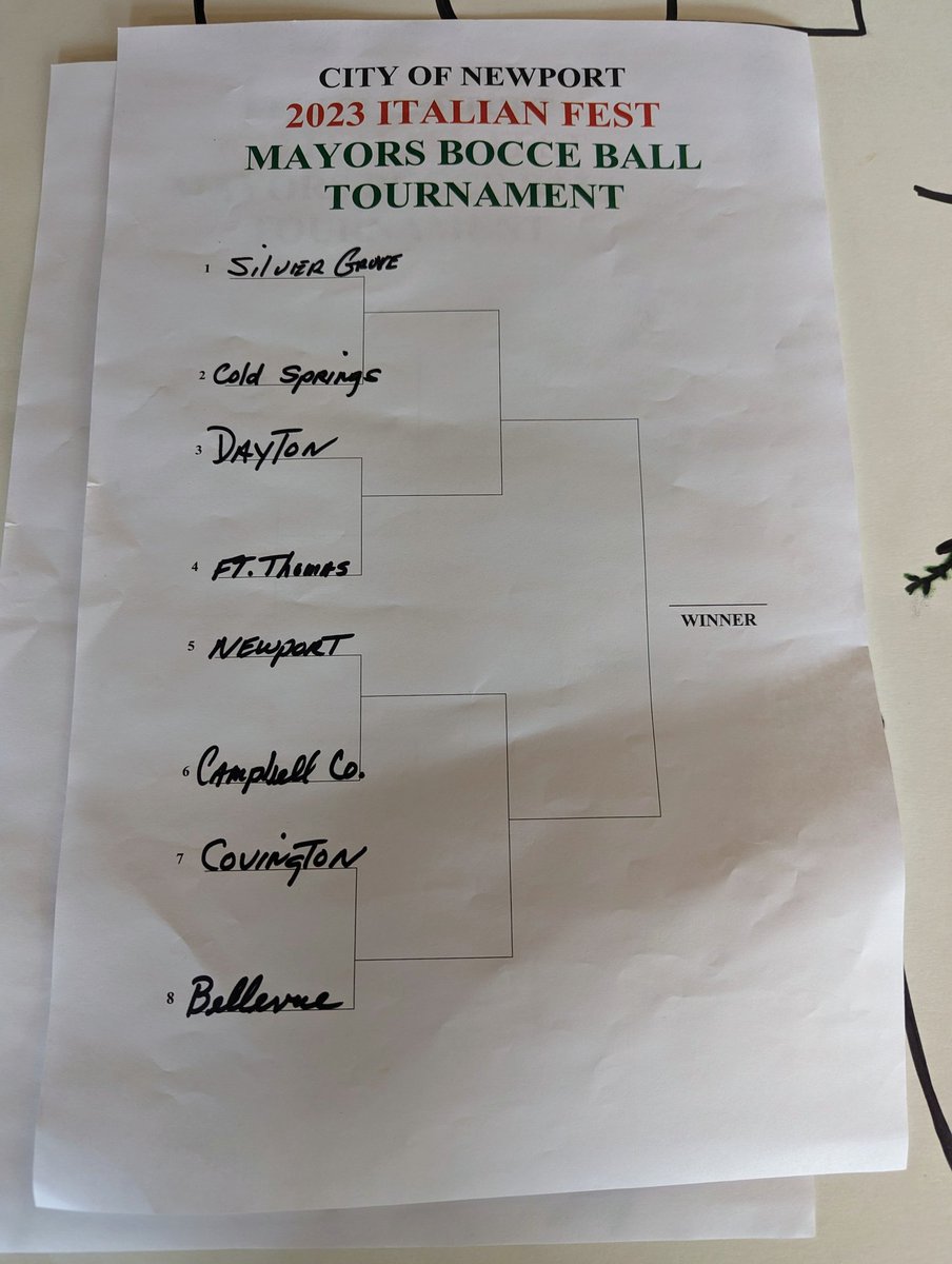 BenBaker on Twitter "The annual mayors bocce ball tournament! The