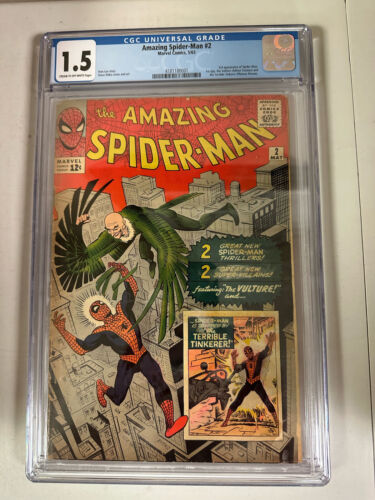 ComicsCollecti4's tweet photo. ad eBay - Amazing Spider-Man #2 (1963) - Marvel - CGC 1.5 1st Appearance of the Vulture https://t.co/MuFHCxQolB https://t.co/nIsBSnLS6t