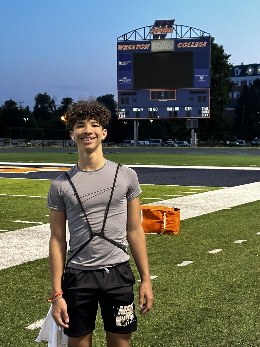 JordanLParish1's tweet photo. Finished up my last day of Freshmen year and had a great time at the @WheatonFB camp!
@CoachBigPete @DeepDishFB https://t.co/T1VrlFOfZW