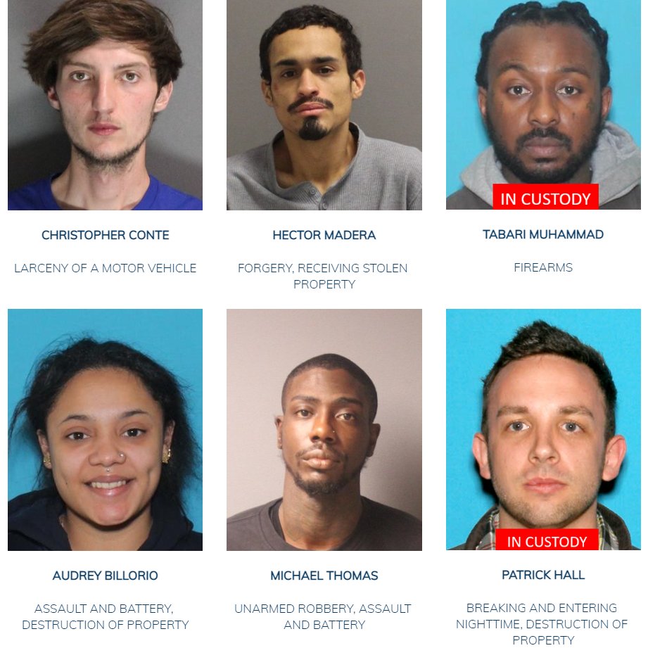 bostonpolice's tweet image. June 7, 2023: Have You Seen Us? Boston Police Update Most Wanted List bpdnews.com/news/2023/2/13…