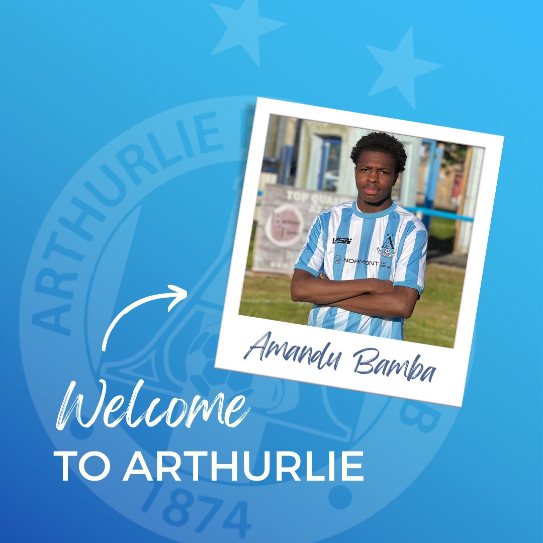 ArthurlieFC's tweet photo. 🔵⚪️ WELCOME AMANDU!! ⚪️🔵
Arthurlie are pleased to announce that Right Wing Back Amandu Bamba has agreed terms for Season 2023/24.
Welcome to Arthurlie, Amandu 🔵⚪️🔵⚪️🔵 https://t.co/VXQaRRuOKg
