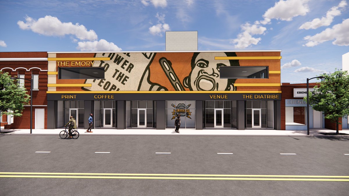 We are excited to be consulting on the new headquarters for The Diatribe! The Emory Arts &amp; Culture Hub will feature a performance venue, cafe &amp; bookstore, recording studio, photo studio, and print shop. Keep an eye on this exciting new space for youth in our community!
