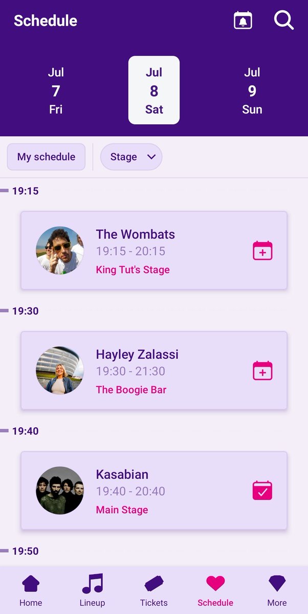 who's idea was it to put the wombats and kasabian on at the same time😭😭😭