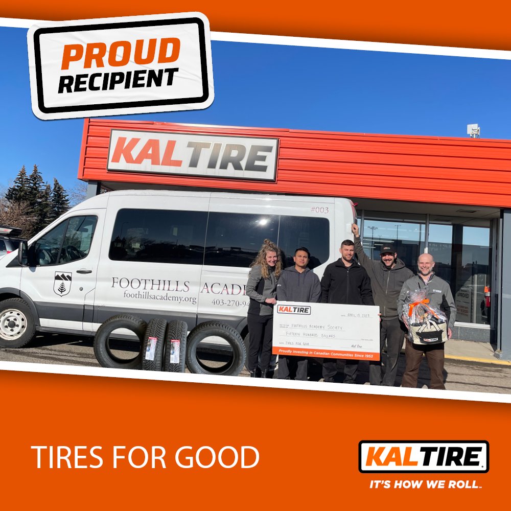Foothills Academy in Calgary, AB, is a deserving recipient of Tire for Good. This school serves students in grades 3 - 12 and provides a unique environment to help students overcome learning disabilities. #TiresForGood #TalkToKal #SupportingCommunities #ItsHowWeRoll
