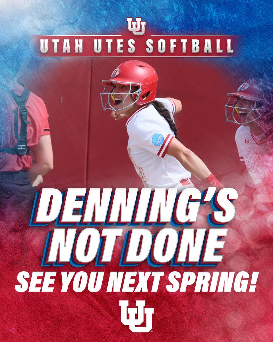 She’s coming back! @HaleyDenning will be returning to Utah softball to play in 2024! 🙌 #GoUtes