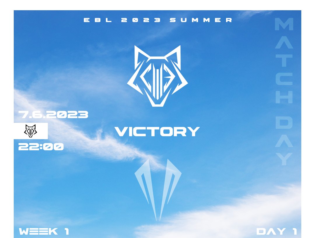 First game, first win! GGs @RealValiance

<a href="/FortunaEsports/">Fortuna Esports #EBL2025</a> we cant wait for the next game :3

<a href="/klowny2/">klowny</a>
<a href="/Velja_LOL/">Velja</a>
<a href="/Peppe_Gre/">Peppe</a>
<a href="/Vaynedeta27/">Stavros 'Vaynedeta' Giannoulakis</a>
<a href="/TasteLessLoL/">TasteLess</a>

#cwepack #cwe #awooo #cyberwolves