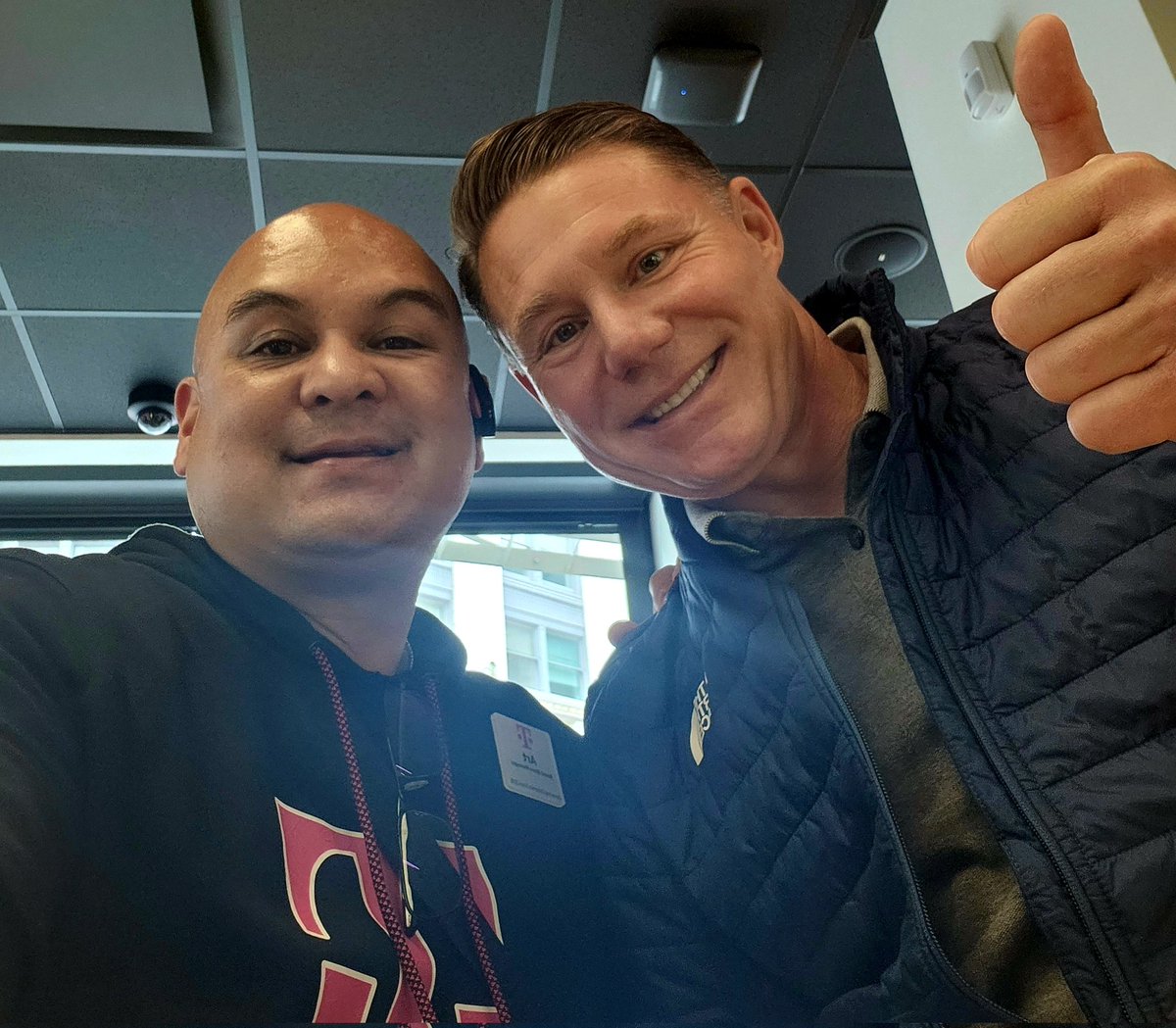 Steve said it... I LOVE T-MOBILE! So we had to Selfie. BEST in full effect <a href="/3rdnARTket/">ART G</a> <a href="/TJMartinez1000/">TJ Martinez</a> <a href="/InMeeksOpinion/">Micaela Fryar</a> <a href="/JonFreier/">Jon Freier</a>