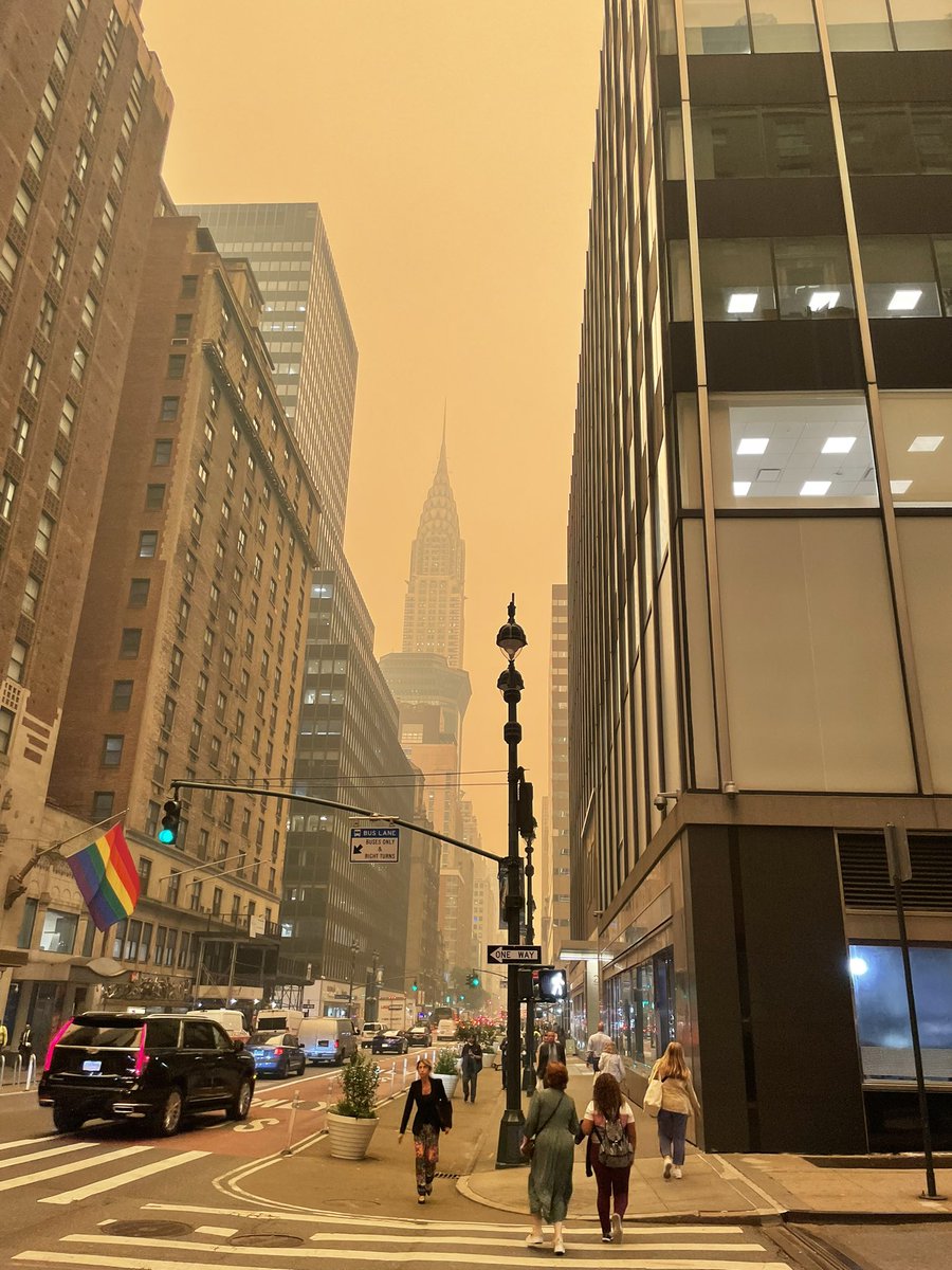 This is the Chrysler Building from about a quarter mile away earlier this afternoon.