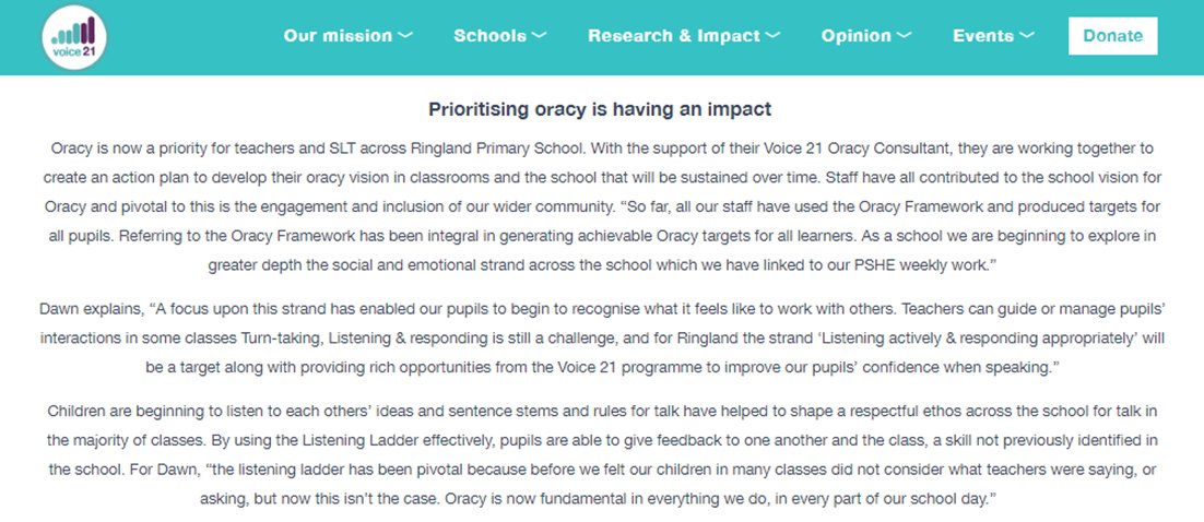 DawnRob19's tweet photo. Proud to be discussing the importance of rich Oracy within our Health &amp; Wellbeing/JigsawPSHE offer this morning. Supporting our pupils to be 'healthy confident individuals' will always be a priority as we continue our journey @JigsawCSL @ringlandprimary @C_R_Wales @voice21oracy https://t.co/0wbAcFmO7J