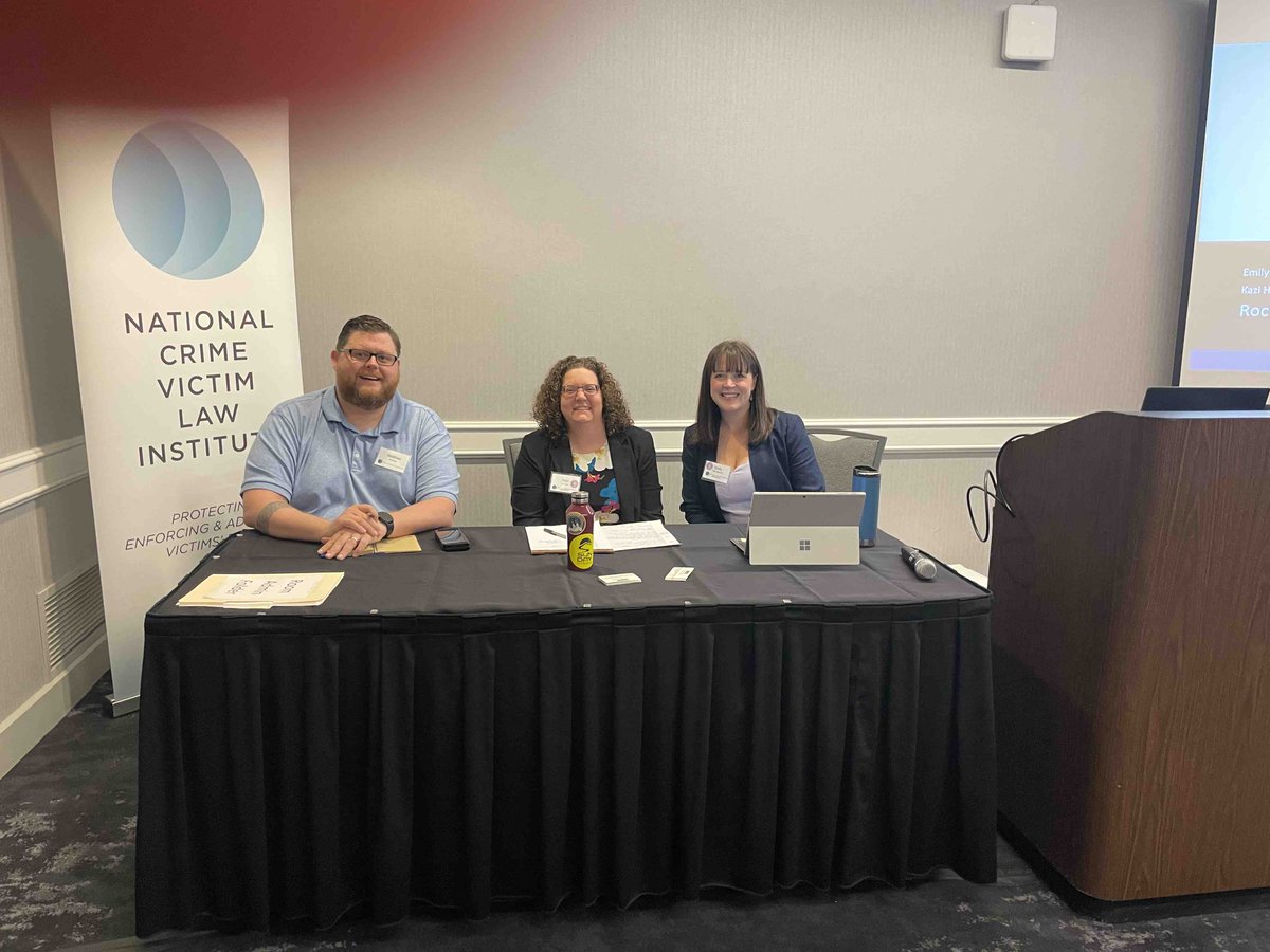 RMvlc_Colorado's tweet image. #RMvlc’s team had the great privilege to present at @NCVLI conference today about our advocacy for crime victims in rural areas of Colorado! Thanks to all who joined &amp;amp; learned with us! 

#NCVLI2023 #SupportSurvivors #VictimRights #TraumaInformed #CrimeVictimLawConference2023