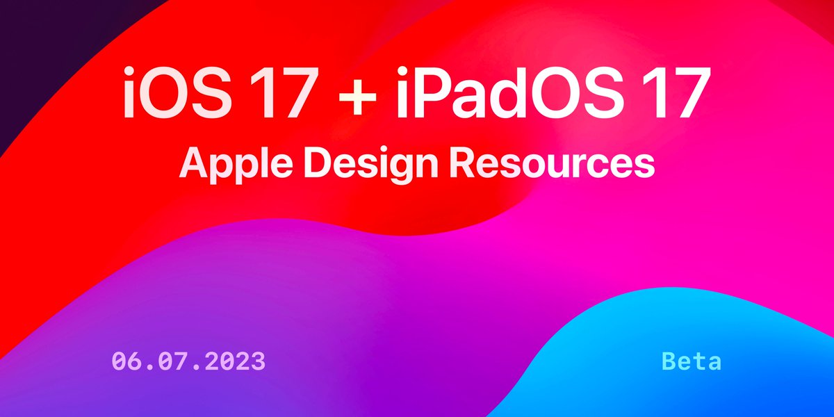 figma's tweet image. The official @Apple iOS 17 and iPadOS 17 Kit, now on Figma Community. bit.ly/45PJ7hG