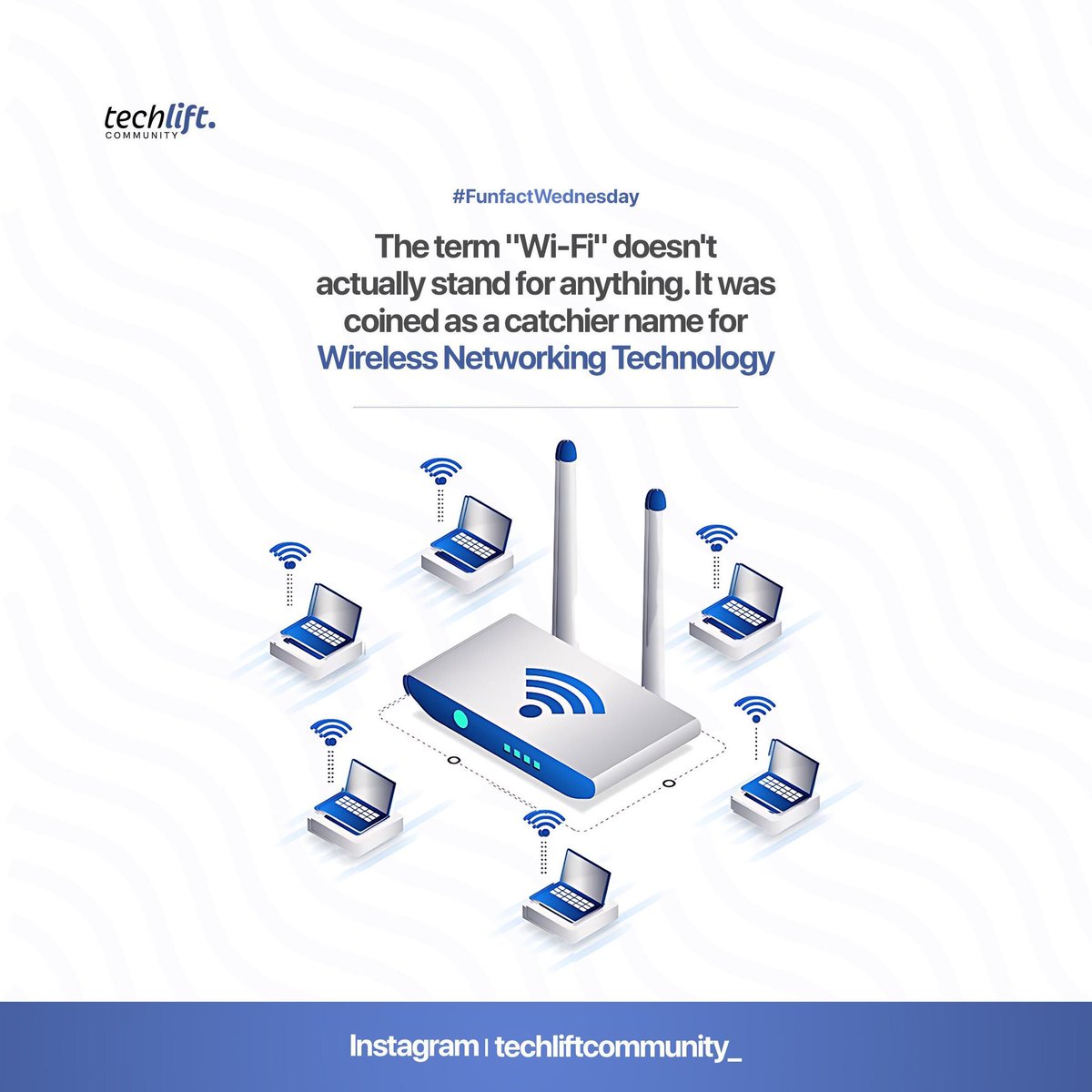 Techlift_'s tweet image. Did you know that the term Wi-Fi doesn&apos;t actually stand for anything?

It was coined as a catchy name for Wireless Networking Technology 

You&apos;re welcome 

#TechliftCommunity 
 
#Techlift #TechliftLagos #TechLiftNigeria #Tech #Technology #TechLagos #TechGirl #TechBro #TechSis