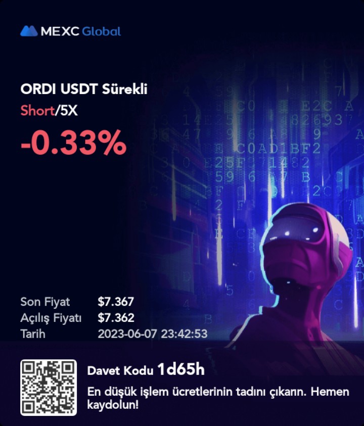 #ORDI
Uzun süre elimde tutmayı düşünüyorum fazla risk almayı istemiyenler $7.5 stopu deneyebilir yeni low bekliyorum.