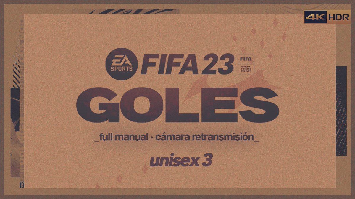issperience's tweet photo. #FIFA23 #FIFAFM

FIFA23 | Goles unisex • episodio 3
Todos players facescan • Cámara transmisión

• Link 4K HDR
• Sliders
• Configuración de cámara

🎮🎧⚡️ https://t.co/AUSJiAJto3