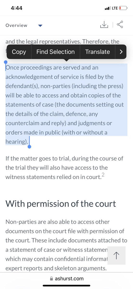 @Ek6Vanessa Did anyone look at the Court records? They are public. It’s not William’s job to give you a play by play.