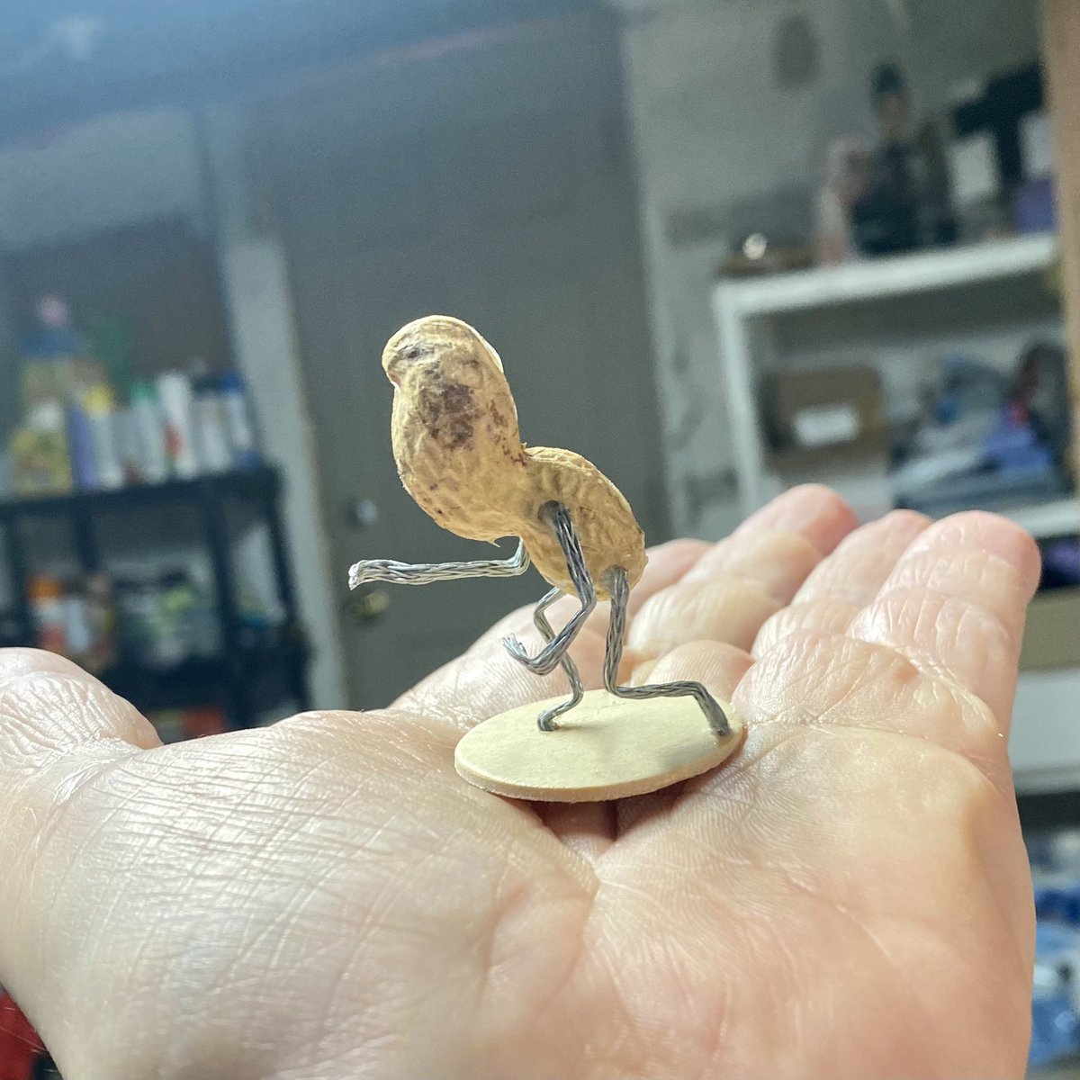 SteveCasino1's tweet photo. Mini @mjkeenan that I made from a #peanutshell. @Tool https://t.co/1o4kBi10CS