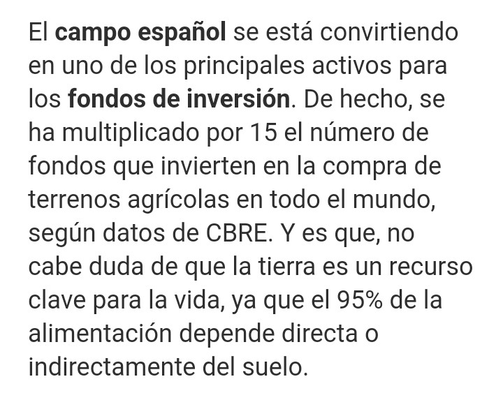 corto_gr's tweet photo. "Grandes fondos de inversión apostando por el sector agro-alimentario". Monopolizan nuestras vidas para su beneficio. Son una plaga #LaNoche24h https://t.co/tXYzszGZPy