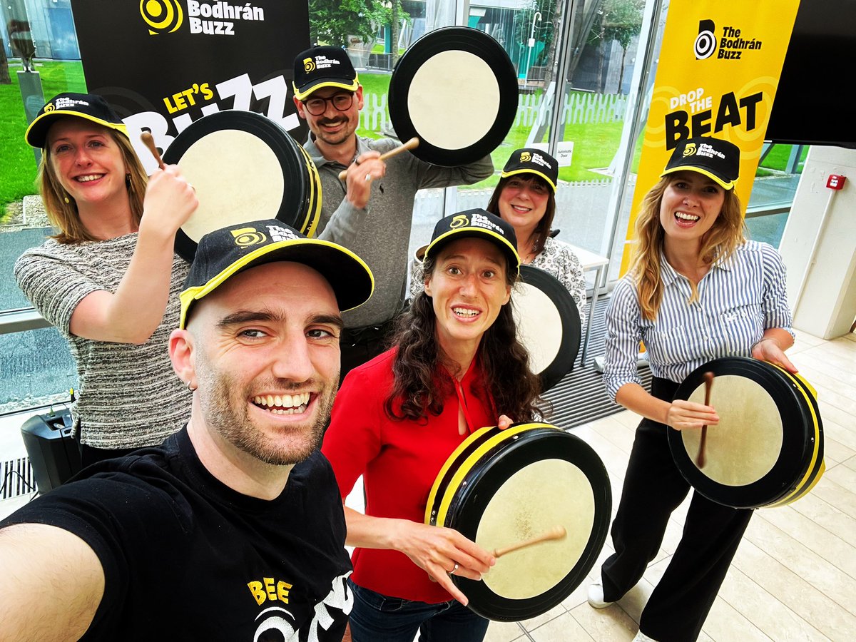 TheBodhranBuzz's tweet photo. Small team workshops are a great way to get some light relief after a really busy dayโs work. Thanks a million to @NovartisEU Dublin for having us in this evening. #thebodhranbuzz #lightrelief #busyday #teamideas #teambuilding https://t.co/bO01YJAez9