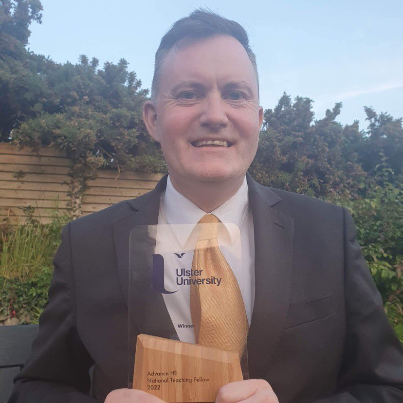 Journalism at Ulster (@ulsterjournos) on Twitter photo We are definitely going to need a bigger trophy shelf!!
Fantastic award from <a href="/UlsterUni/">Ulster University</a> presented today to mark our own Dr Colm Murphy being awarded UK National Teaching Fellowship 22/23. Congratulations Colm! We are definitely going to need a bigger trophy shelf!!
Fantastic award from <a href="/UlsterUni/">Ulster University</a> presented today to mark our own Dr Colm Murphy being awarded UK National Teaching Fellowship 22/23. Congratulations Colm!