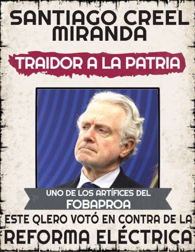 Amina_maktub's tweet photo. @SantiagoCreelM @PANPuebla2124 @AccionNacional 🇲🇽🇲🇽🇲🇽🐝
#TraidorALaPatria
Votaste en contra de todo lo que podía beneficiar a los Mexicanos.
Ahora, esos mismos Mexicanos, te darán la espalda y una patada por el C…lo.
#YaPerdiste
#TraidorALaPatria https://t.co/AKhQJ9zlpd