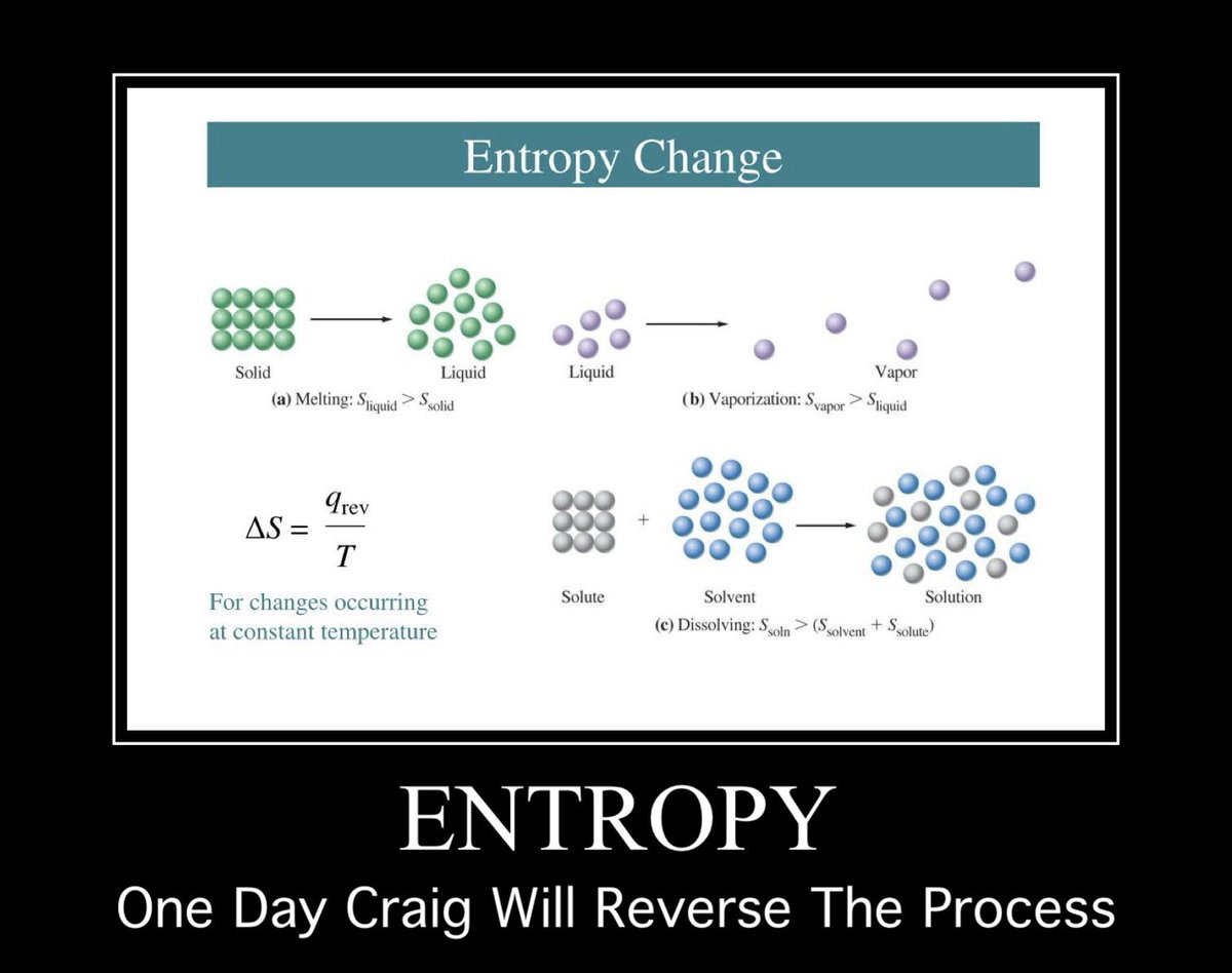 ClubCraig's tweet photo. Entropy - It’s not what you think. 

#Physics #Cosmology #Caltech #MIT #TheoreticalPhysics #SeanCarroll #Craig https://t.co/YCDmuqyRkW