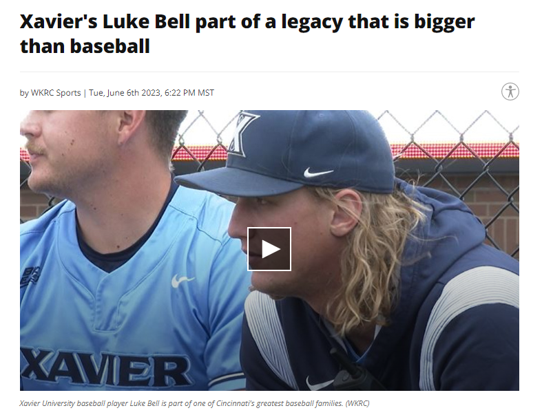 SCPAthletics's tweet photo. Former Sentinel baseball player Luke Bell, Class of 2018, was featured in a Cincinnati-area sports story as he helped lead Xavier to a berth in the NCAA Tournament!: https://t.co/iGI2DUpwaL
#SentinelFamily https://t.co/SmglBizmtC