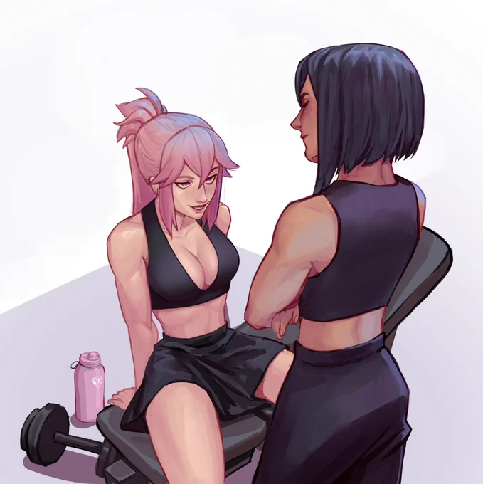 AU where Sara is Yae's personal trainer