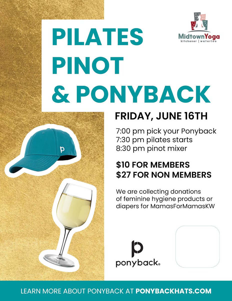 We are hosting a special event and YOU are invited! 

Members and non-members are welcome to this event, just please sign up ahead of time or send us a message to register!

midtown.yoga/schedule

#midtownyoga #pinot #hotyoga #hotpilates #kitchener #belmontvillage