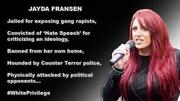 JaydaBF's tweet photo. This is what my 'White Privilege' looks like, how about yours? https://t.co/cJYj3ZD6yL