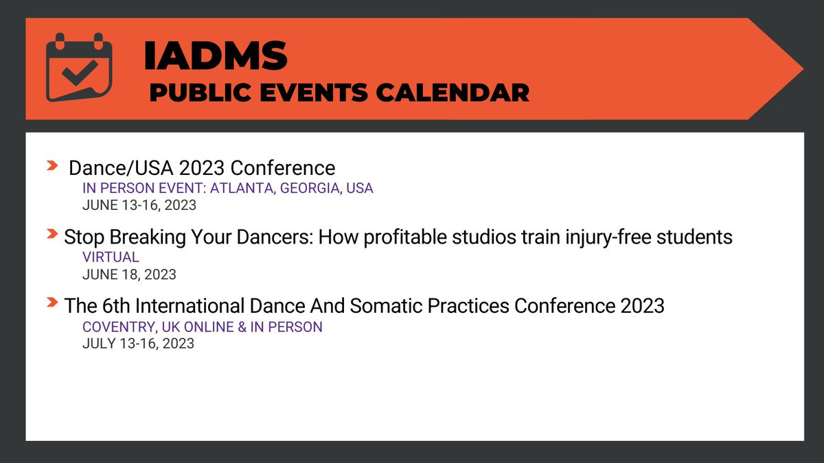 Check out our upcoming June and July events! 
For more information on each event and to keep up to date with events happening around the world, visit: iadms.org/resources/even… 
IADMS members can use the "Submit an Event" link at the top of the webpage to share upcoming events.