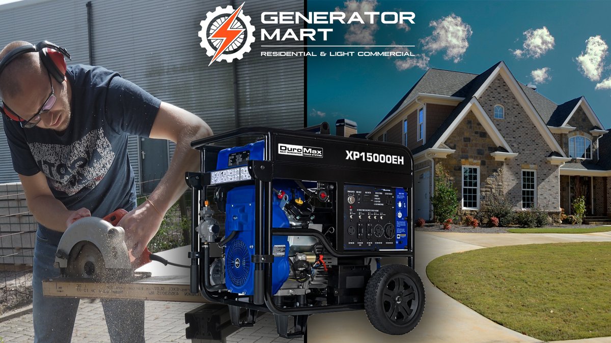 Generator_Mart's tweet image. .@DuroMaxPower generators are a perfect addition to worksites &amp;amp; home when you need power. Click  ow.ly/w1Tu50OC5Yp to see the options, including dual fuel models ranging in size from 2300W to 15000W. 

#Duromax #Generators #DualFuel #Worksite #HomePower #EmergencyPower