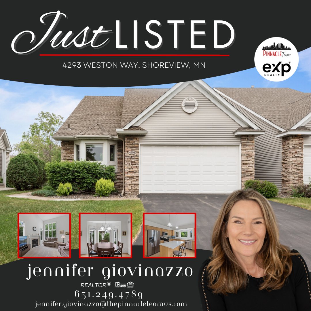 This home is now ACTIVE!

#JustListedMN #PinnacleTeam #EXPRealtyMN #ShoreviewMN #JenniferGiovinazzo #JenniferGiovinazzoRealtor