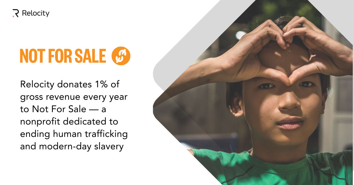 RelocityInc's tweet image. #Relocity is a proud partner of #NotForSale, an organization actively working to end the human trafficking and modern day slavery that exploits over 45 million people on the planet. Learn more about how you can help and consider donating today at notforsalecampaign.org 🧡