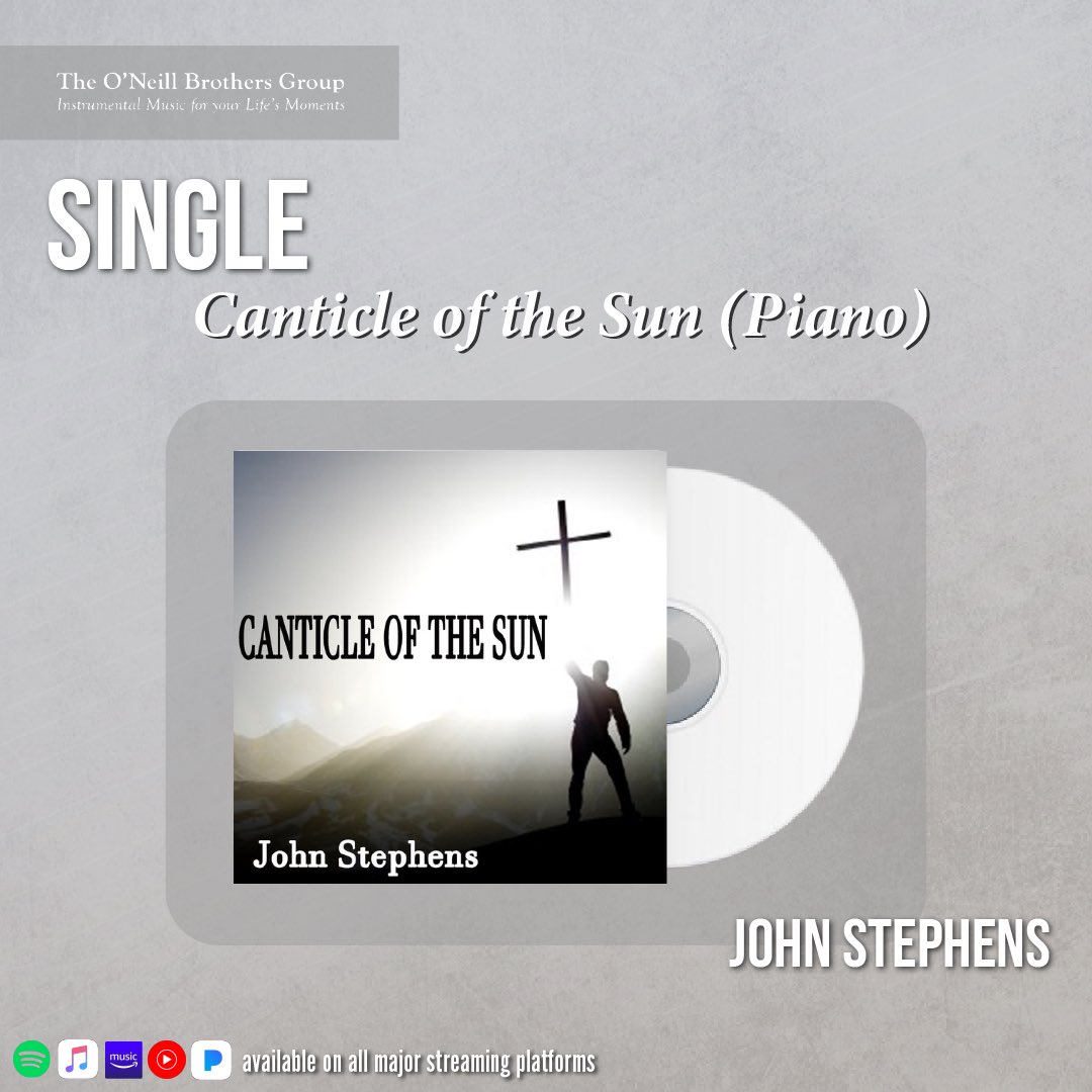 Enjoy this new single by <a href="/JStephensSongs/">John Stephens</a>! This Christian instrumental piece is an auditory reflection of the beauty of creation, a melodic hymn to the wonders of the world.

🎶 Listen now - link in bio! linktr.ee/listenobg 

#CanticleOfTheSun #ChristianMusic #PianoHarmonies
