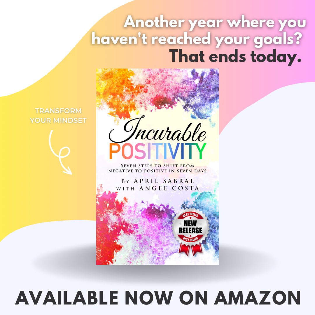 We're halfway through the year. Have you already given up on your New Year's resolution? It's okay, most people have. Remember that you can resolve to make a change any day of the year. Start right here, right now with Incurable Positivity now available on Amazon! #BookTwitter
