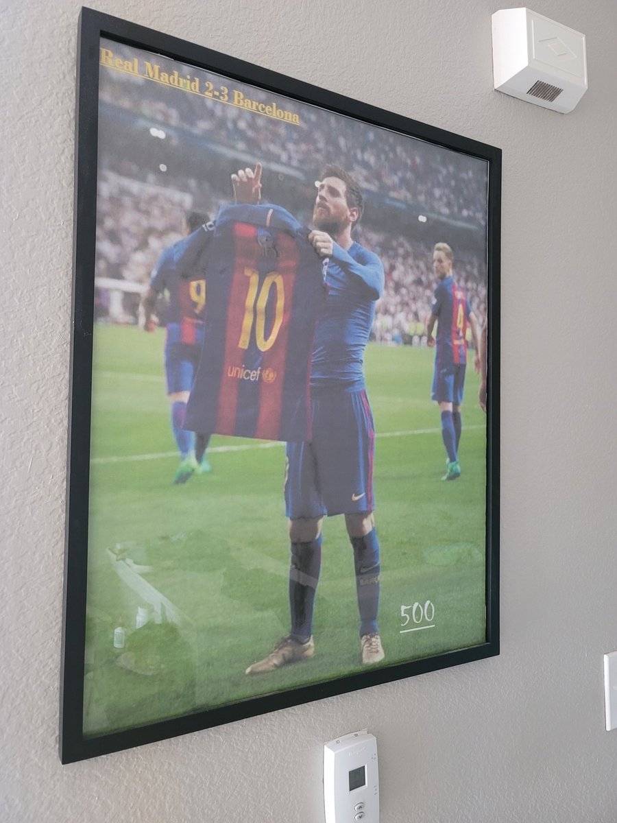 My sole purpose in life now is to have Messi sign the 500th goal frame and WC frame. #retirementfunds