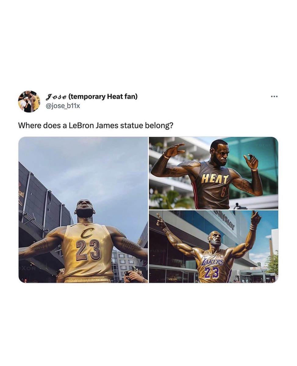 Where should a LeBron statue go? 🗿