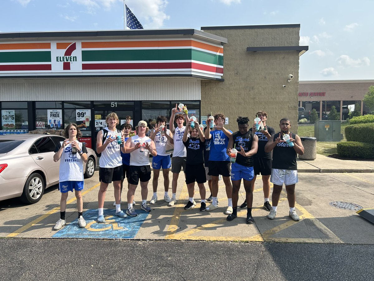 SCNU grabbed slurpees after a great day at camp.<a href="/robertpomazak/">Robert Pomazak</a> <a href="/SCNFBOFFICIAL/">Official North Star Football Account</a> <a href="/SCNFBplayers/">St. Charles North Football</a>