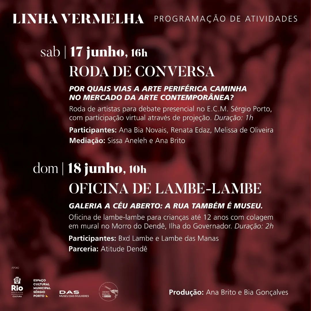 sbrdecolagem's tweet photo. LINHA VERMELHA
o corpo-marginal em trânsito

Ficha técnica:
Produção: Bia Gonçalves
Fotografia: Sophia Lyrio
Design: Anna Janot
Apoio: Museu das Mulheres e Sociedade Brasileira de Colagem

#collageart #art #artist #cutandpaste #colagem #collage #colagembrasil #collagewave https://t.co/X5CJqubrfB
