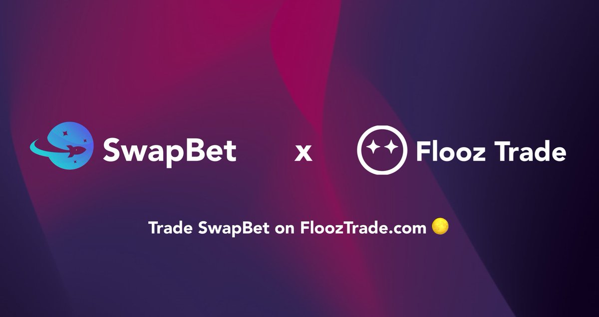 SwapBet is now able to be traded on <a href="/flooz_xyz/">The Vibe Trading App by Flooz</a> 🎰

0% Buy Tax ✅
0% Sell Tax ✅

🔗: flooz.xyz/trade/0x9ff758…

Enter amazing sweepstakes ⤵️ 🎁

swapbet.xyz/lottery