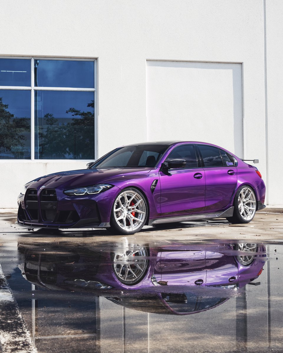 KFLETCH___'s tweet photo. Ran from the rain with a Purple G80 M3 https://t.co/DkndqR7cTE
