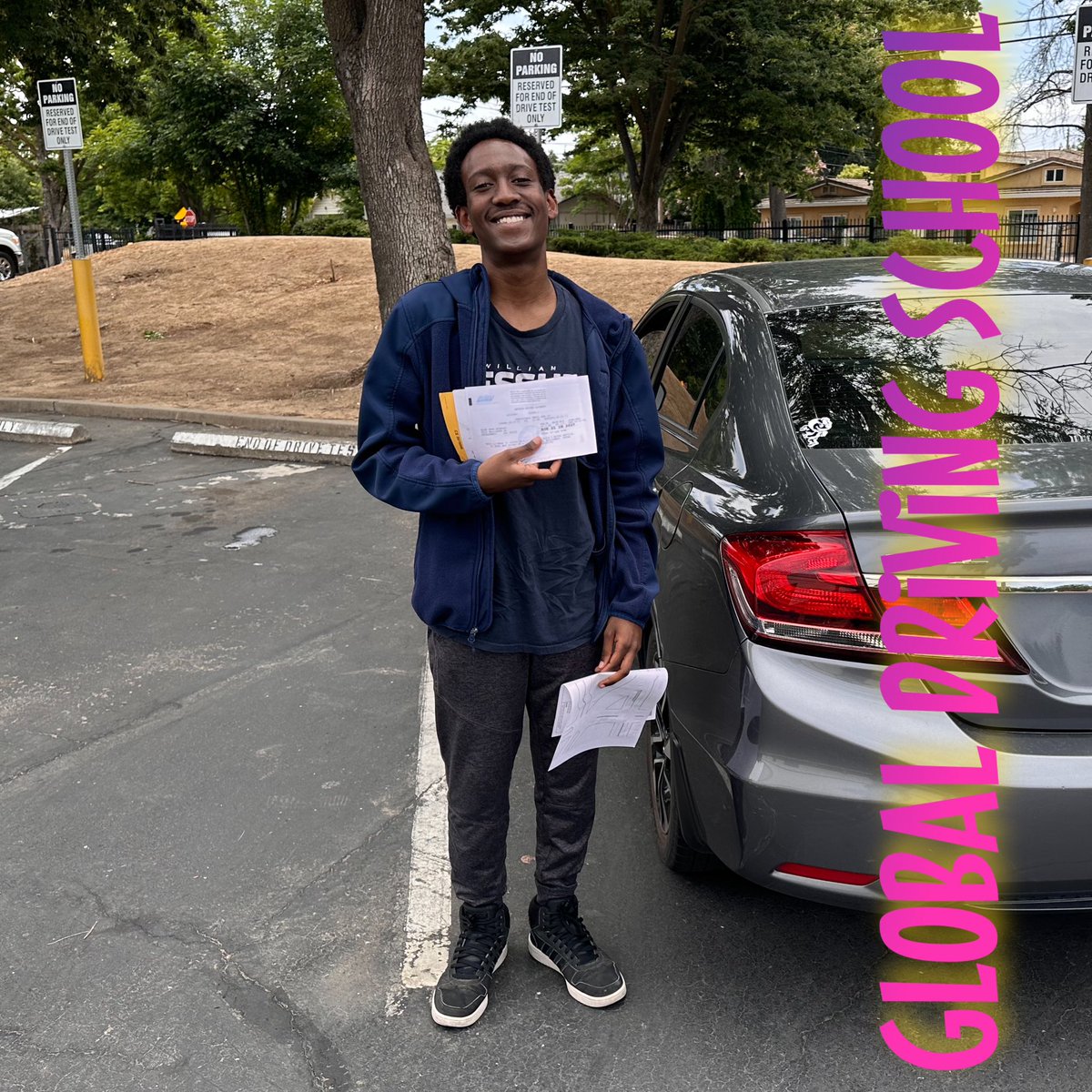 GlobalDriving's tweet photo. HUGE CONGRATS to Alex from Sacramento who just got licensed today! #GlobalDrivingSchool https://t.co/WfCLqBuYIp