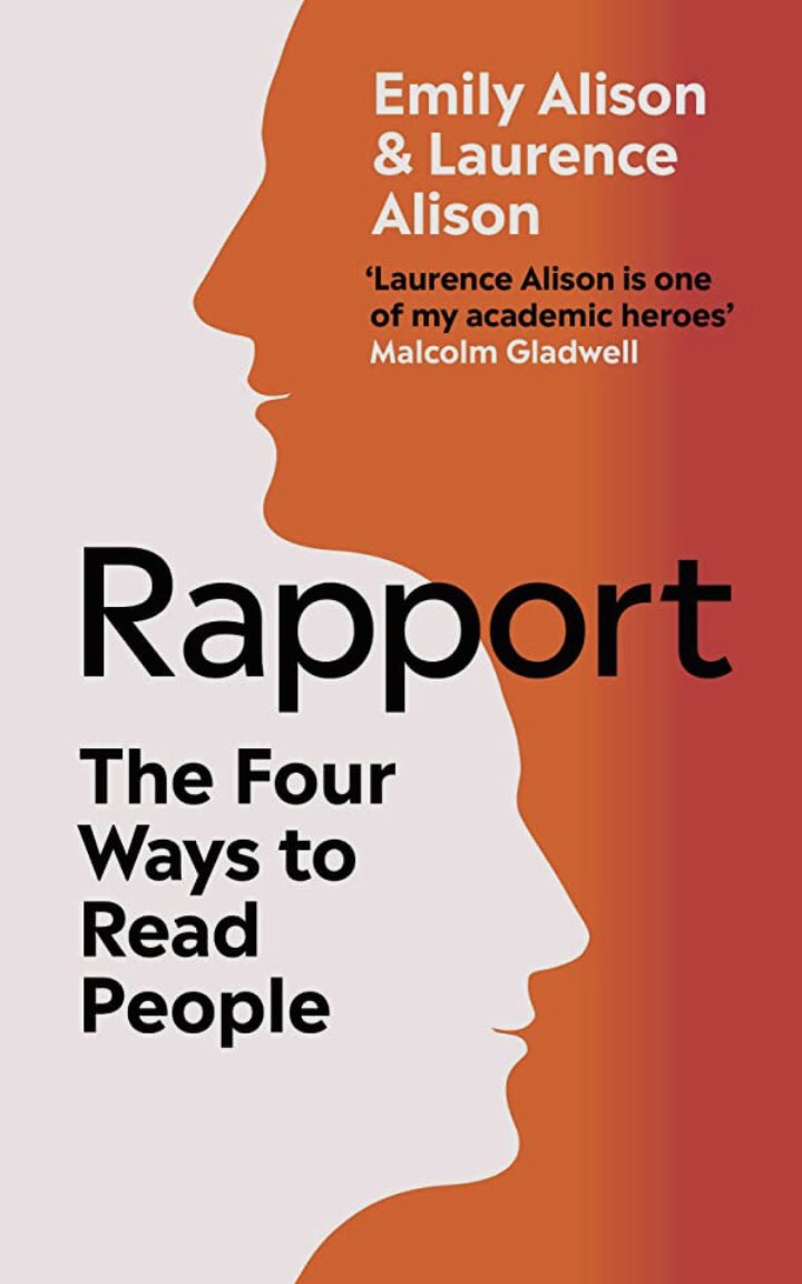 Impactful takeaway from “Rapport” by Emily and Laurence Alison. Recognizing other’s perspective’s even when you don’t agree, relate to, or understand, in order to communicate effectively and achieve positive outcomes. Thanks for recommending <a href="/mrstgwilkinson/">Tiffany Wilkinson</a> <a href="/AllisonHester10/">Allison Hester</a>