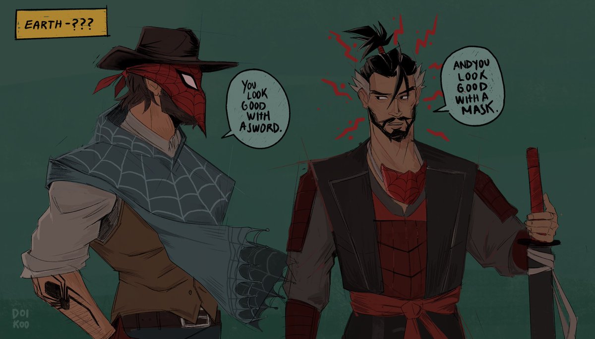 doikoo's tweet photo. AYO! #spiderverse #yeehan https://t.co/rX0ckYo3FD