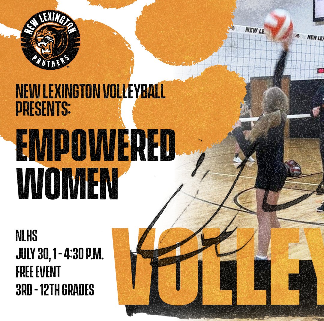 NewLexAthletics's tweet photo. Volleyball athletes and their female role models (mom, aunt, etc) are invited to this FREE event intended to provide support and inspiration.

We'll have speakers, food, and fun activities!

Learn more: alyssa.wolfe@nlpanthers.org

#NewLexWay #PantherPride https://t.co/FGdusqRlut