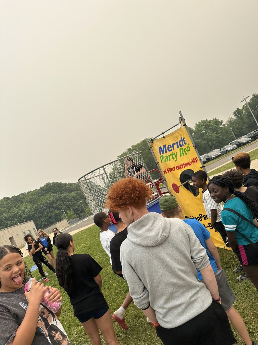 A great day for ALL of our students!! <a href="/anne_whales/">anne_whalen</a> in the dunk tank!